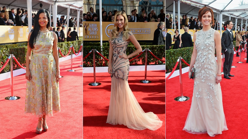 Illustration for article titled Classic Glamour and Fugly Failures at the SAG Awards